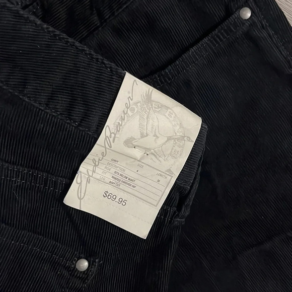 Eddie Bauer Curvy Bootcut Corduroy Pants  black Size 4 - Picture 4 of 4